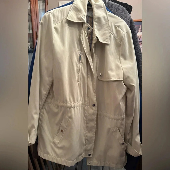 IZZI Jackets & Blazers - Vintage IZZI Zip Button Utility Jacket Women's L Teaf Leaf Green